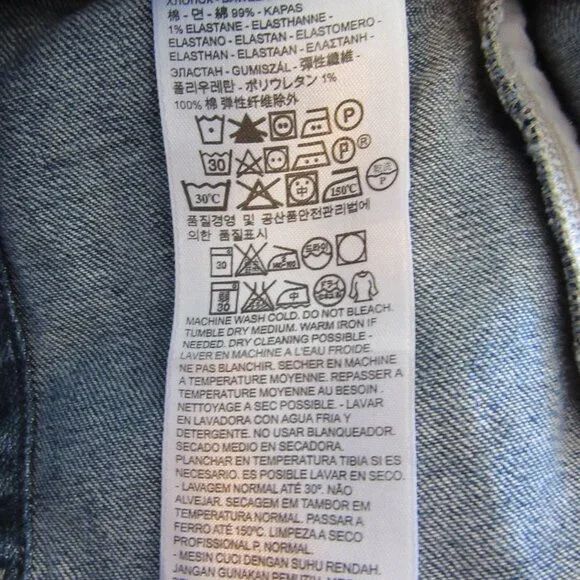 Levi's Blue Trucker Jean Jacket Size Medium - Picture 7 of 7